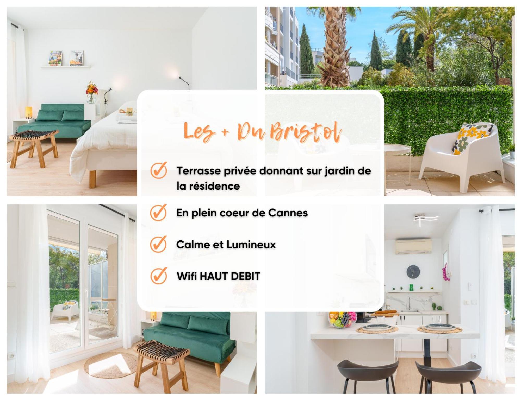 Le Bristol By Apirent #Climatisation #Terrasse #Central Cannes Eksteriør bilde